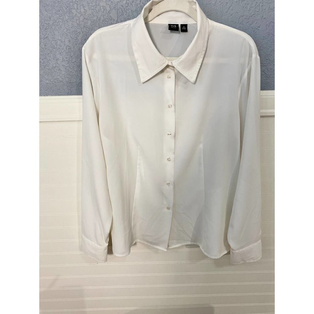 Milano White Button Down Collared Shirt